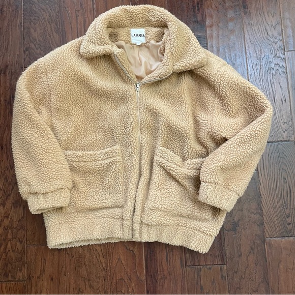 I.AM.GIA Pixie Teddy Sherpa Fleece Jacket Size L - Picture 4 of 8